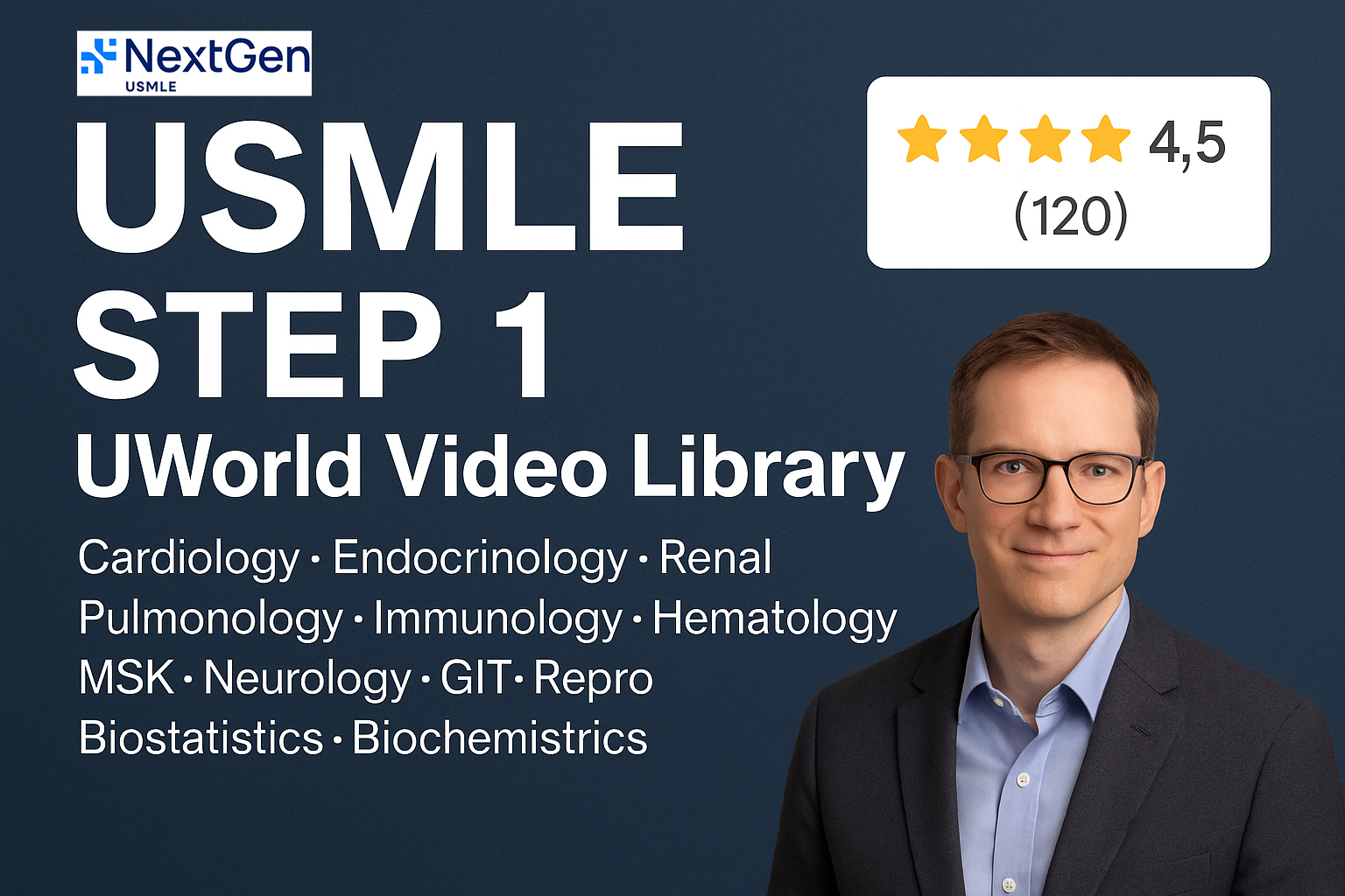 NextGen USMLE Step 1 — Complete UWorld Mastery Program